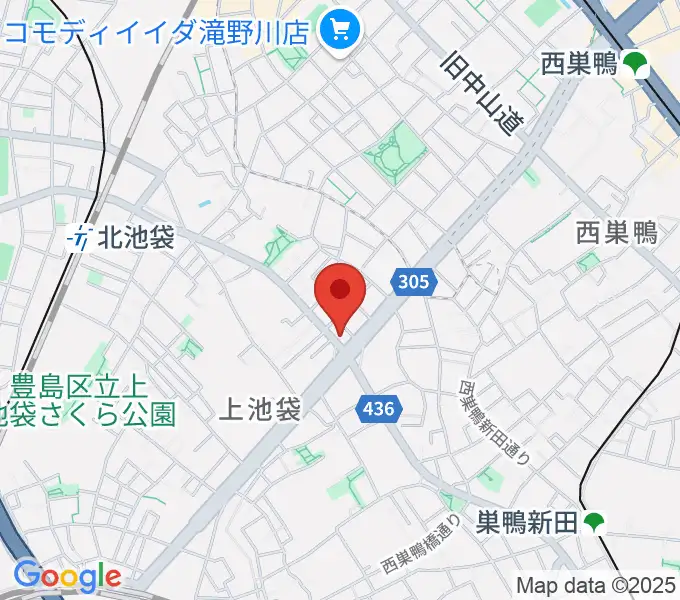 池袋STUDIO Dedeの地図