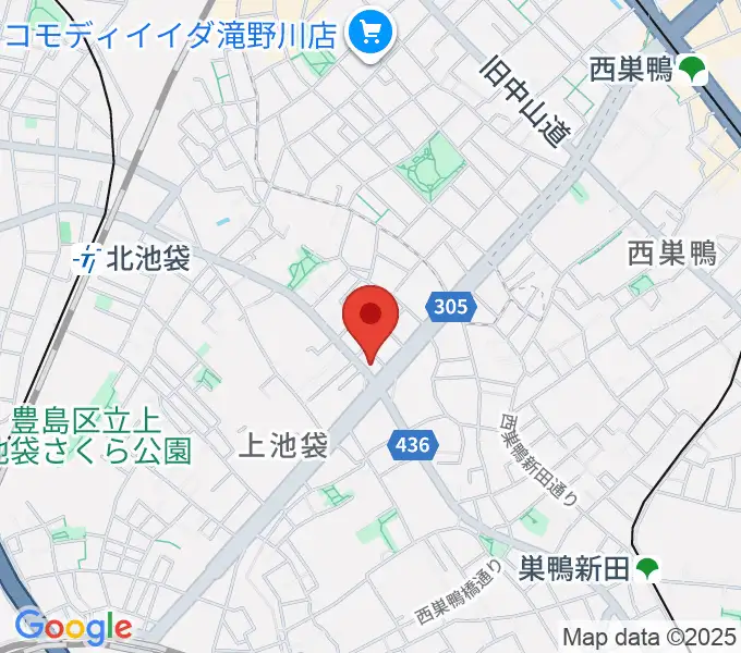 池袋STUDIO Dedeの地図