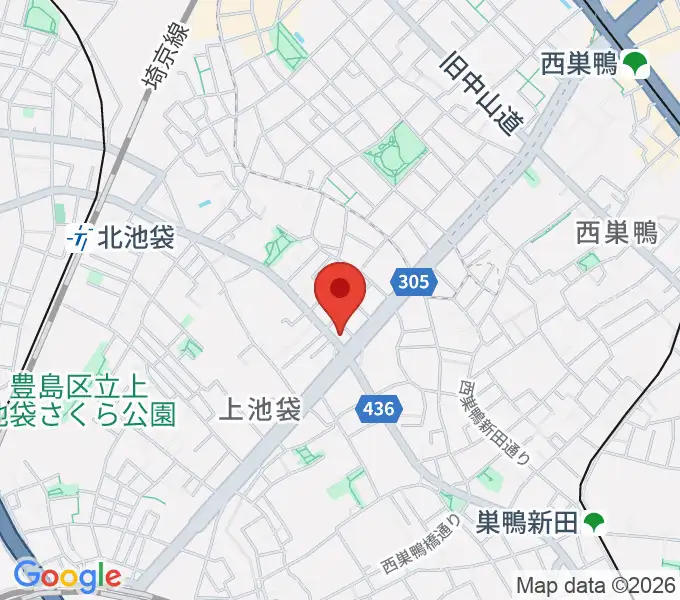 池袋STUDIO Dedeの地図