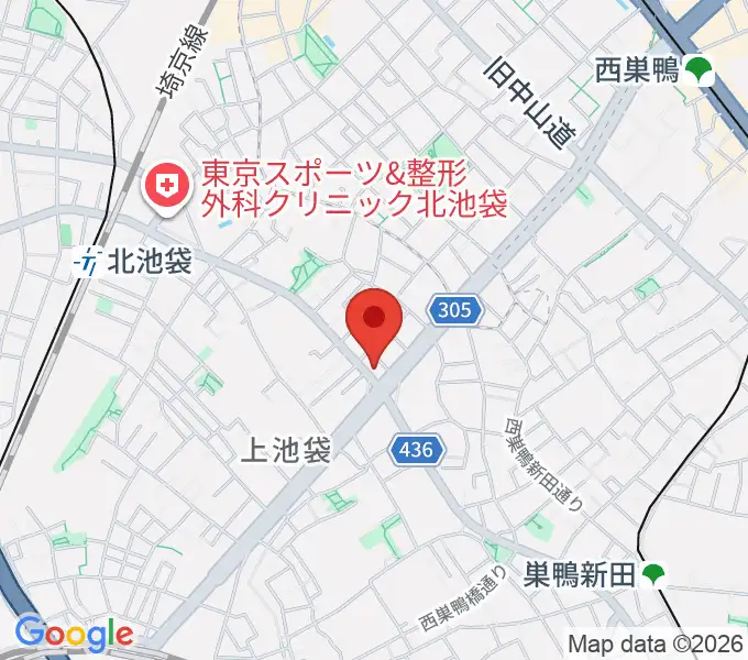 池袋STUDIO Dedeの地図