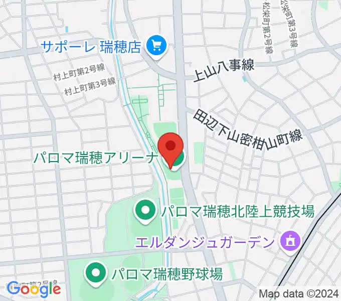 パロマ瑞穂アリーナの地図