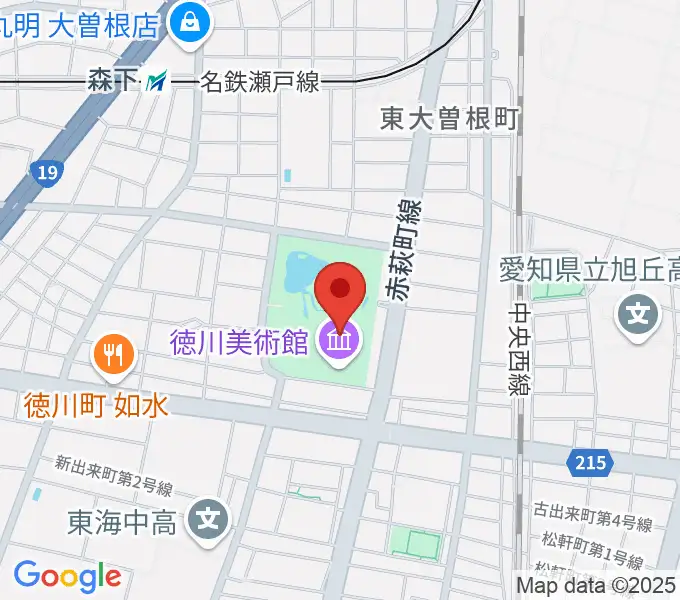 徳川美術館の地図
