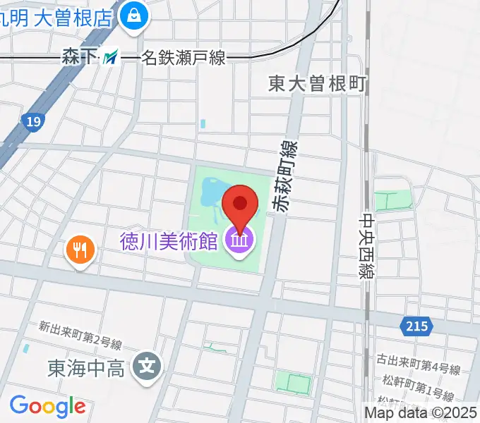 徳川美術館の地図