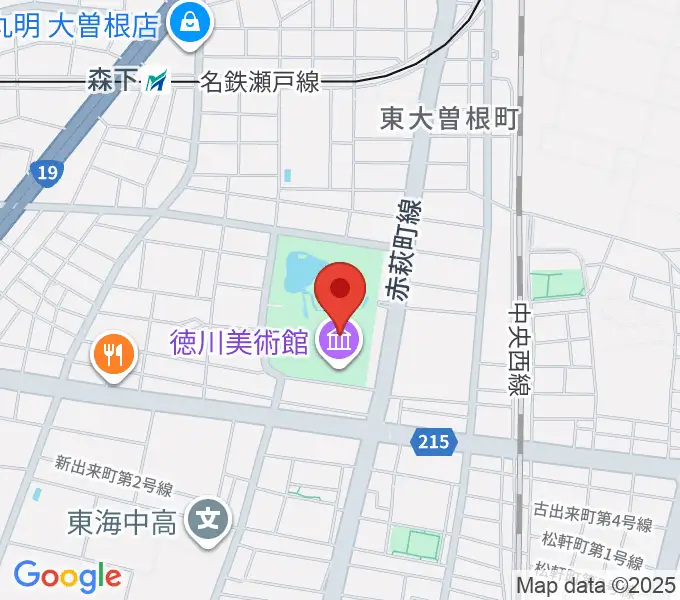 徳川美術館の地図