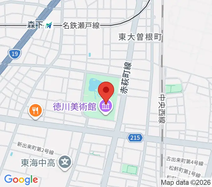 徳川美術館の地図