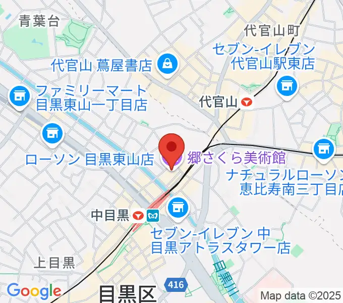 郷さくら美術館の地図