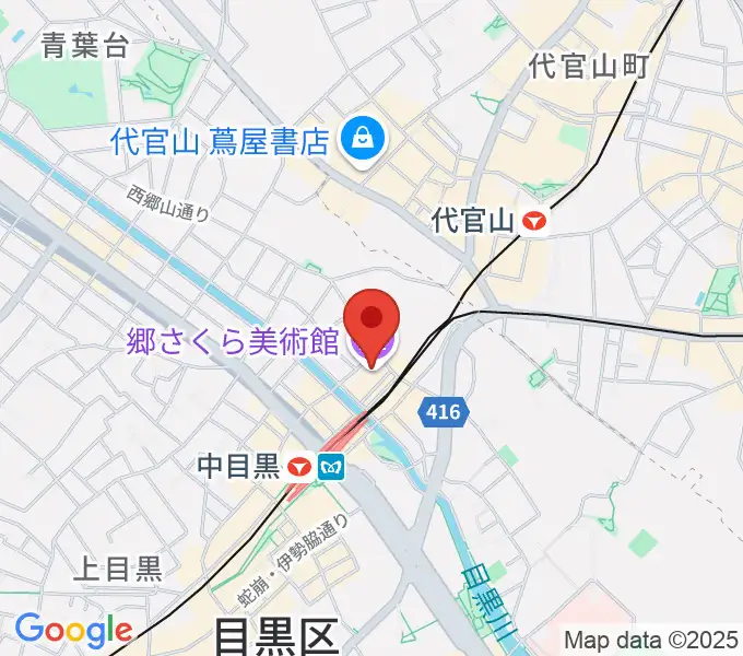 郷さくら美術館の地図