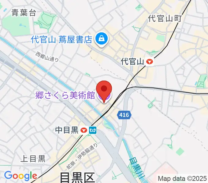 郷さくら美術館の地図