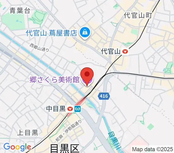 郷さくら美術館の地図