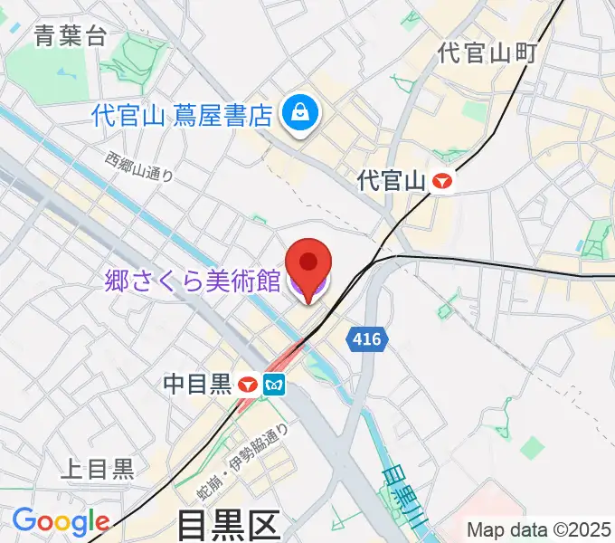 郷さくら美術館の地図