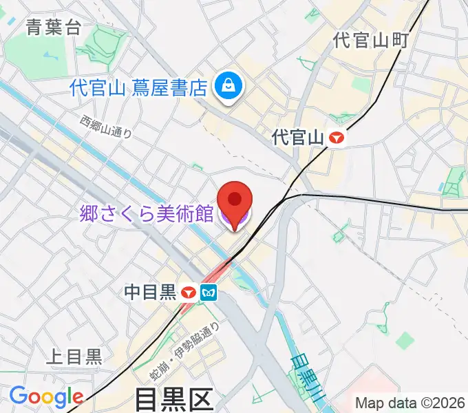 郷さくら美術館の地図