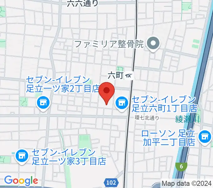 六町ミュージアムフローラの地図