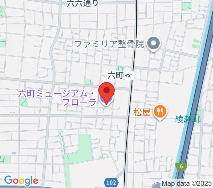 六町ミュージアムフローラの地図