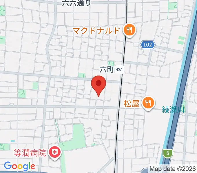 六町ミュージアムフローラの地図