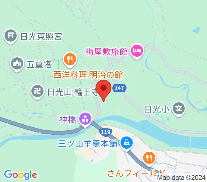 小杉放菴記念美術館の地図