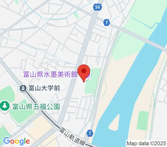 富山県水墨美術館の地図