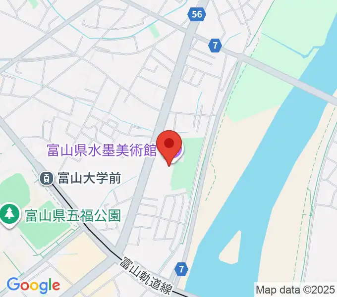 富山県水墨美術館の地図