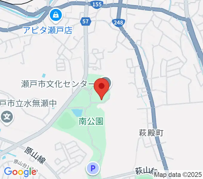 瀬戸市美術館の地図