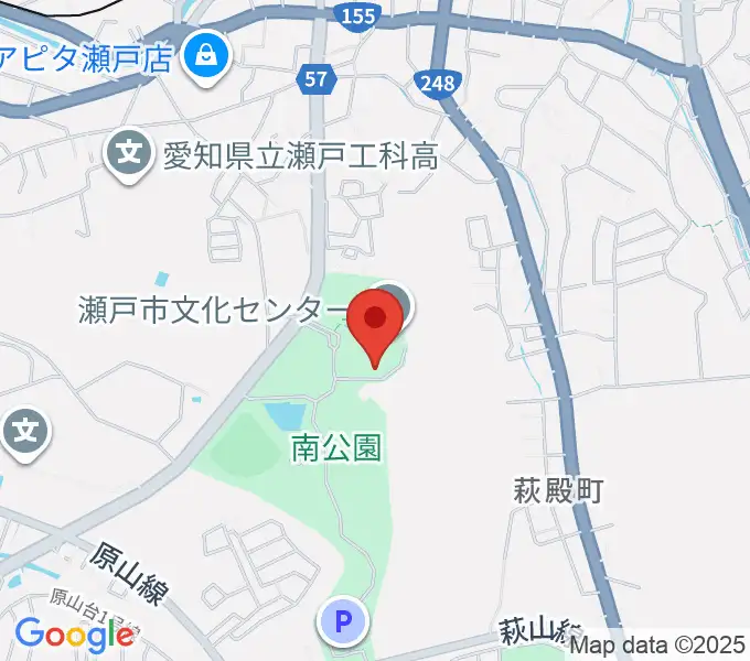 瀬戸市美術館の地図