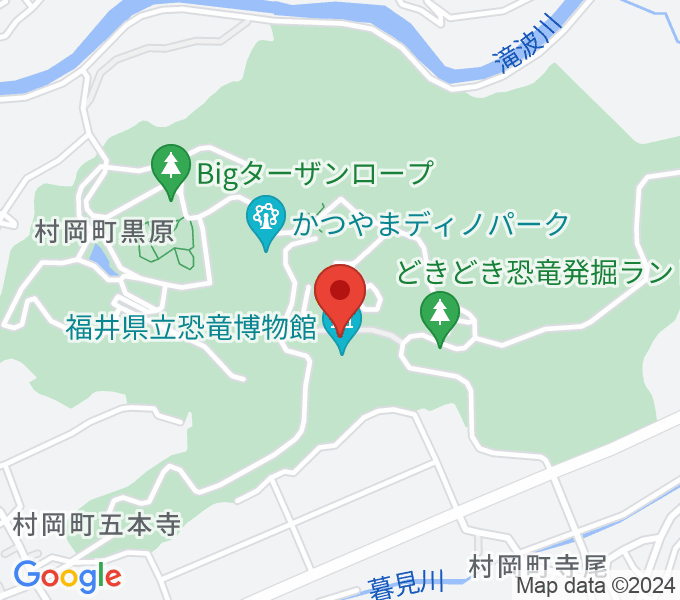 福井県立恐竜博物館の場所