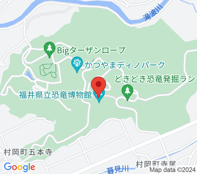 福井県立恐竜博物館の場所