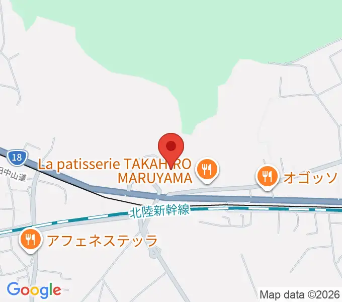 軽井沢現代美術館の地図