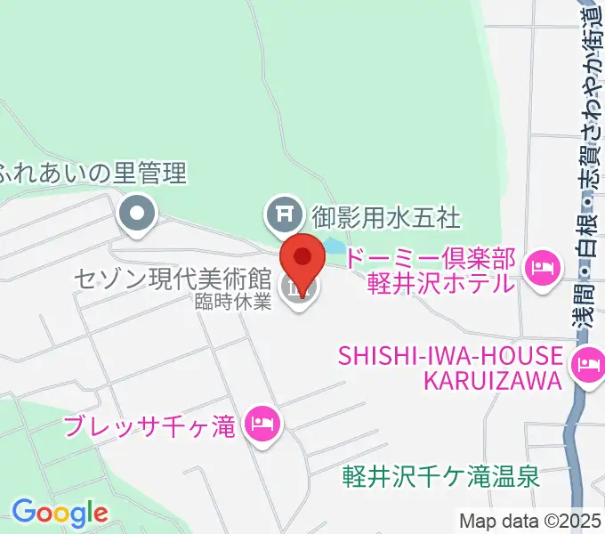 セゾン現代美術館の地図