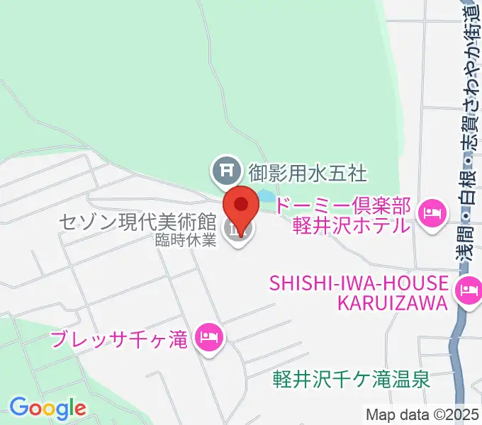セゾン現代美術館の地図