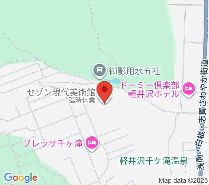 セゾン現代美術館の地図