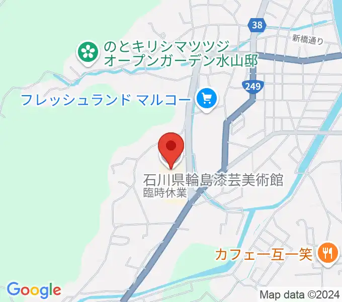 石川県輪島漆芸美術館の地図