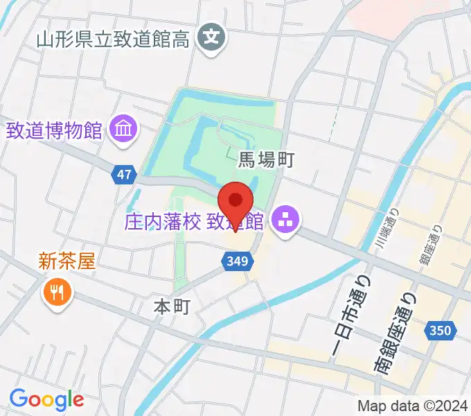 鶴岡アートフォーラムの地図