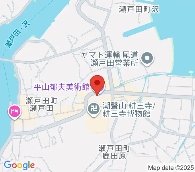平山郁夫美術館の地図