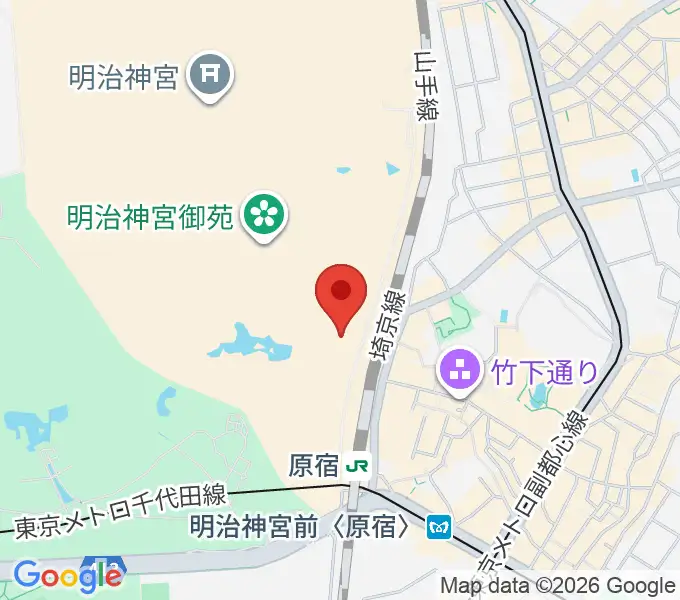 明治神宮ミュージアムの地図