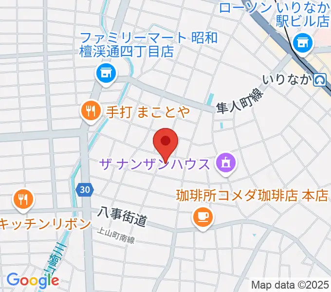 昭和美術館の地図
