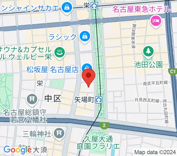 松坂屋美術館の地図