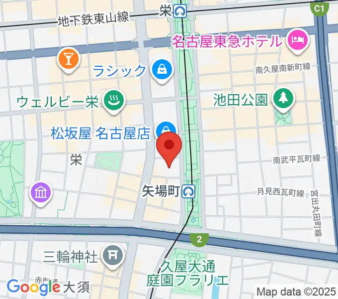 松坂屋美術館の地図