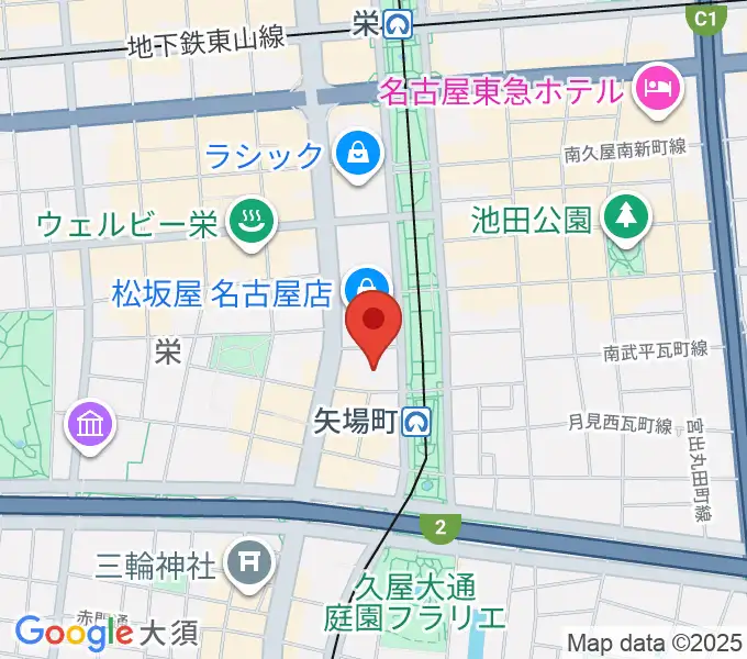 松坂屋美術館の地図