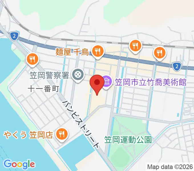 HAGIHARAブルーシーホールの地図