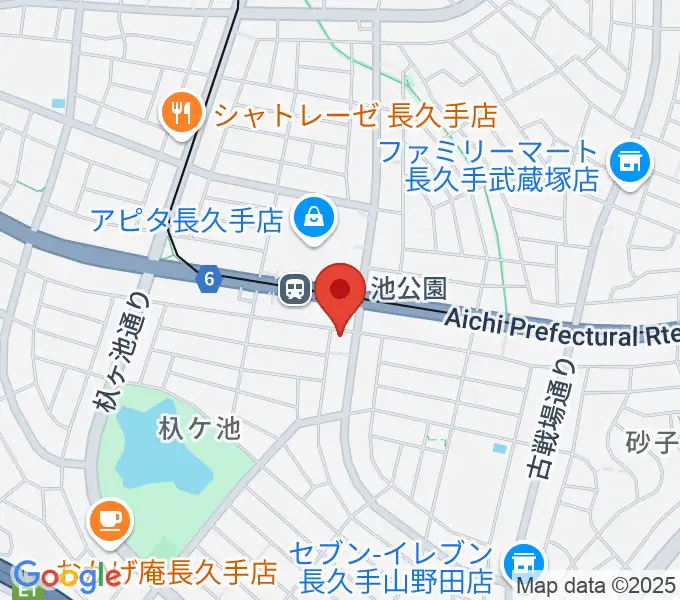 名都美術館の地図
