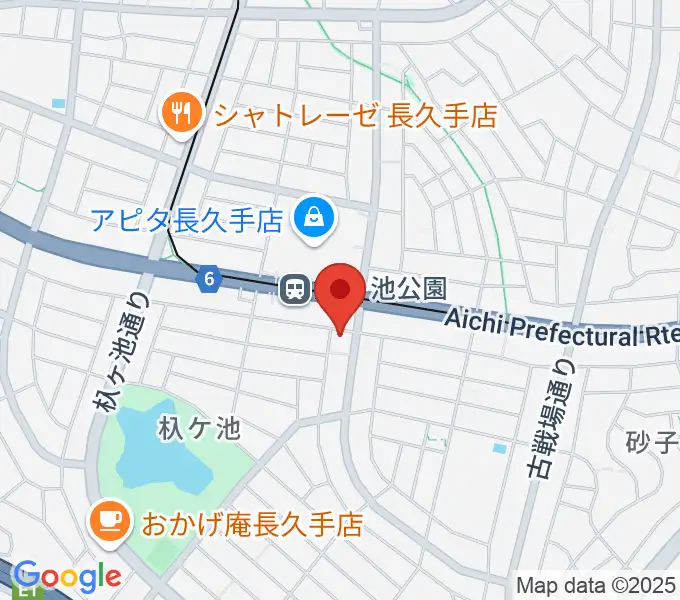 名都美術館の地図