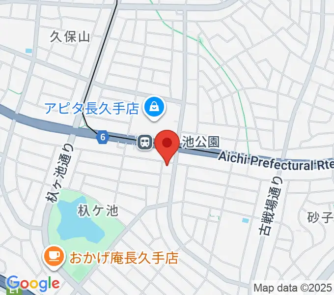 名都美術館の地図