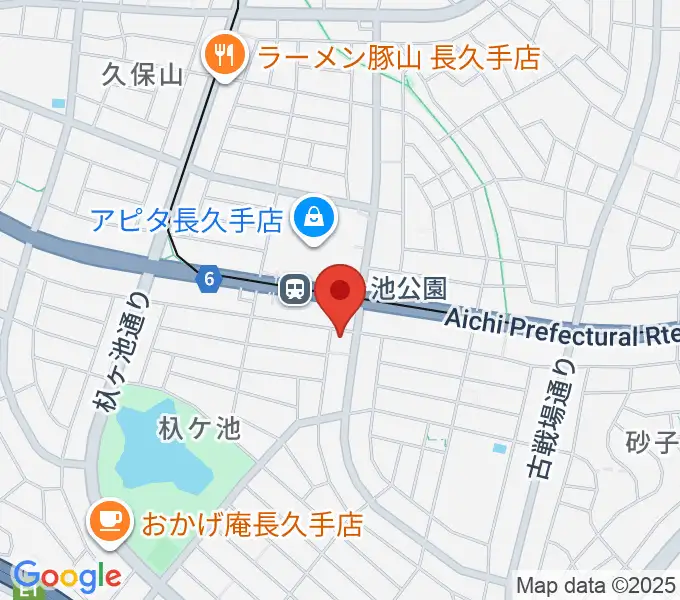 名都美術館の地図