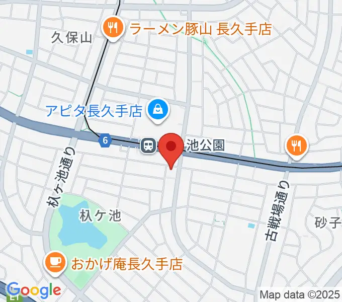 名都美術館の地図
