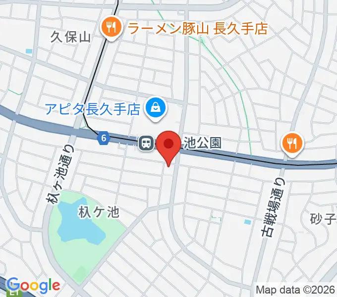 名都美術館の地図