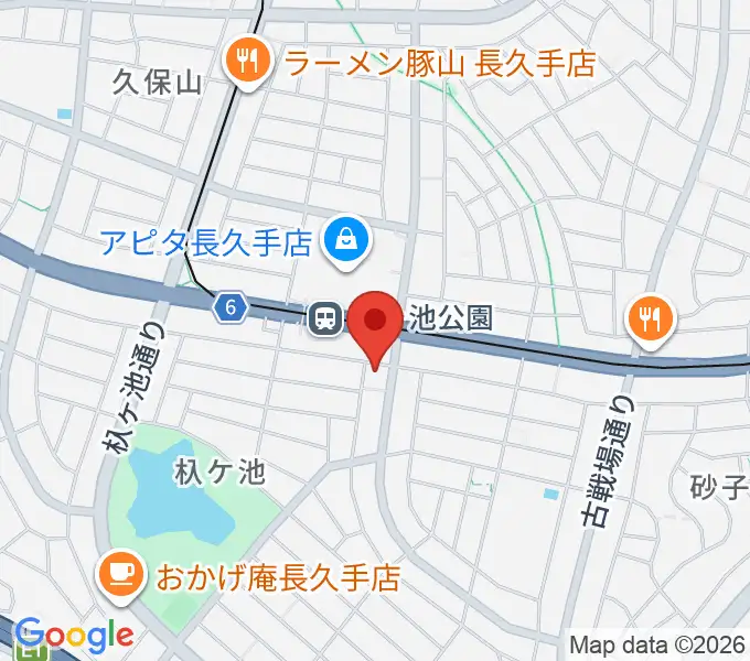 名都美術館の地図