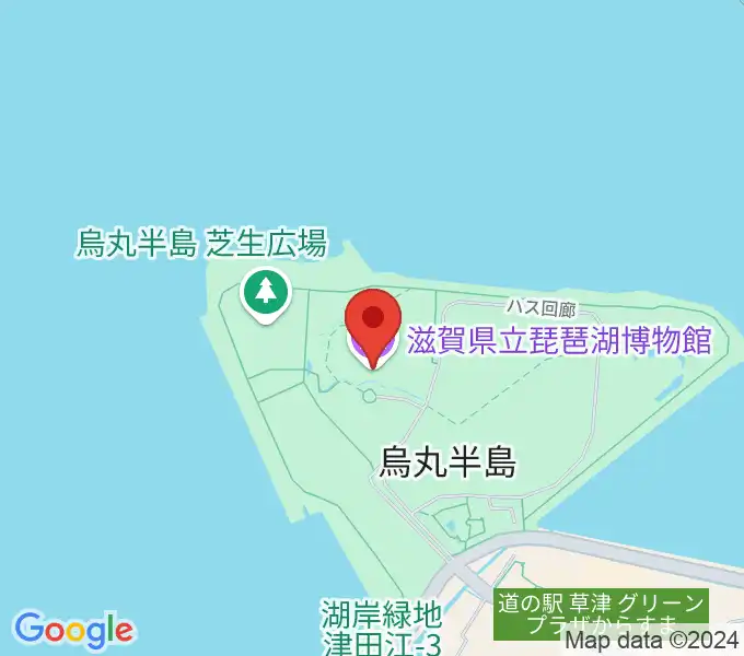 滋賀県立琵琶湖博物館の地図