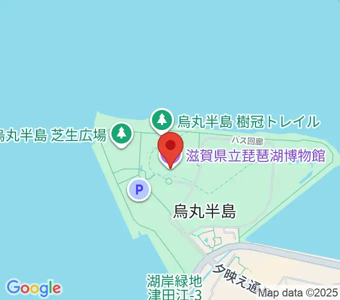 滋賀県立琵琶湖博物館の地図