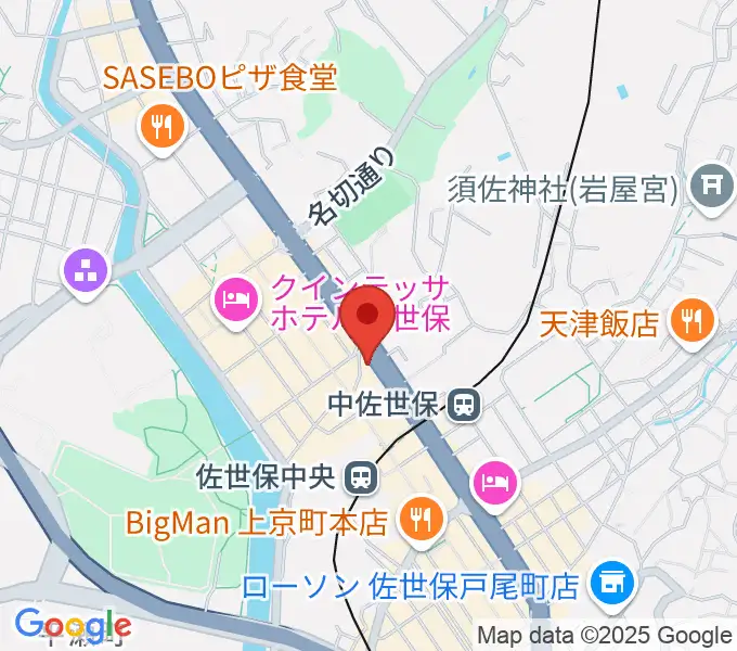 佐世保市博物館島瀬美術センターの地図