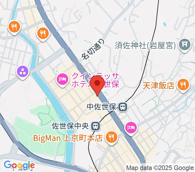 佐世保市博物館島瀬美術センターの地図