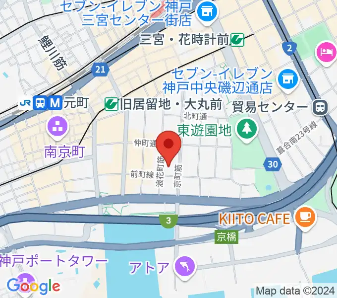 神戸市立博物館の地図